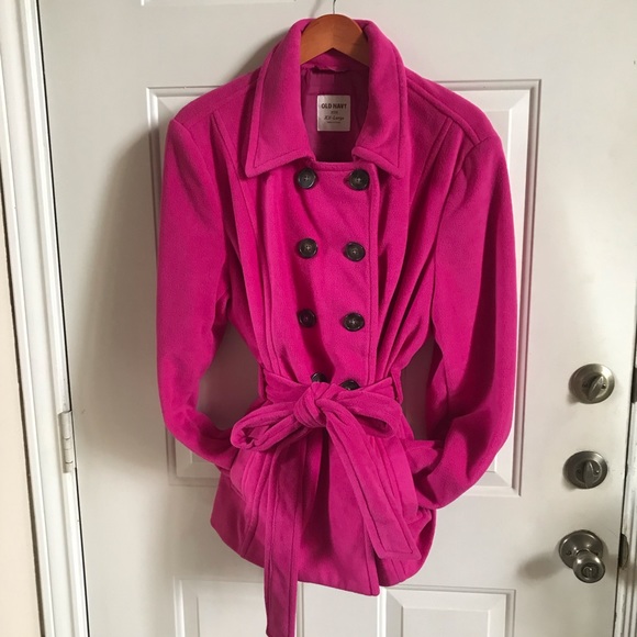 Old Navy | Pink Double Breasted Coat - Picture 10 of 10